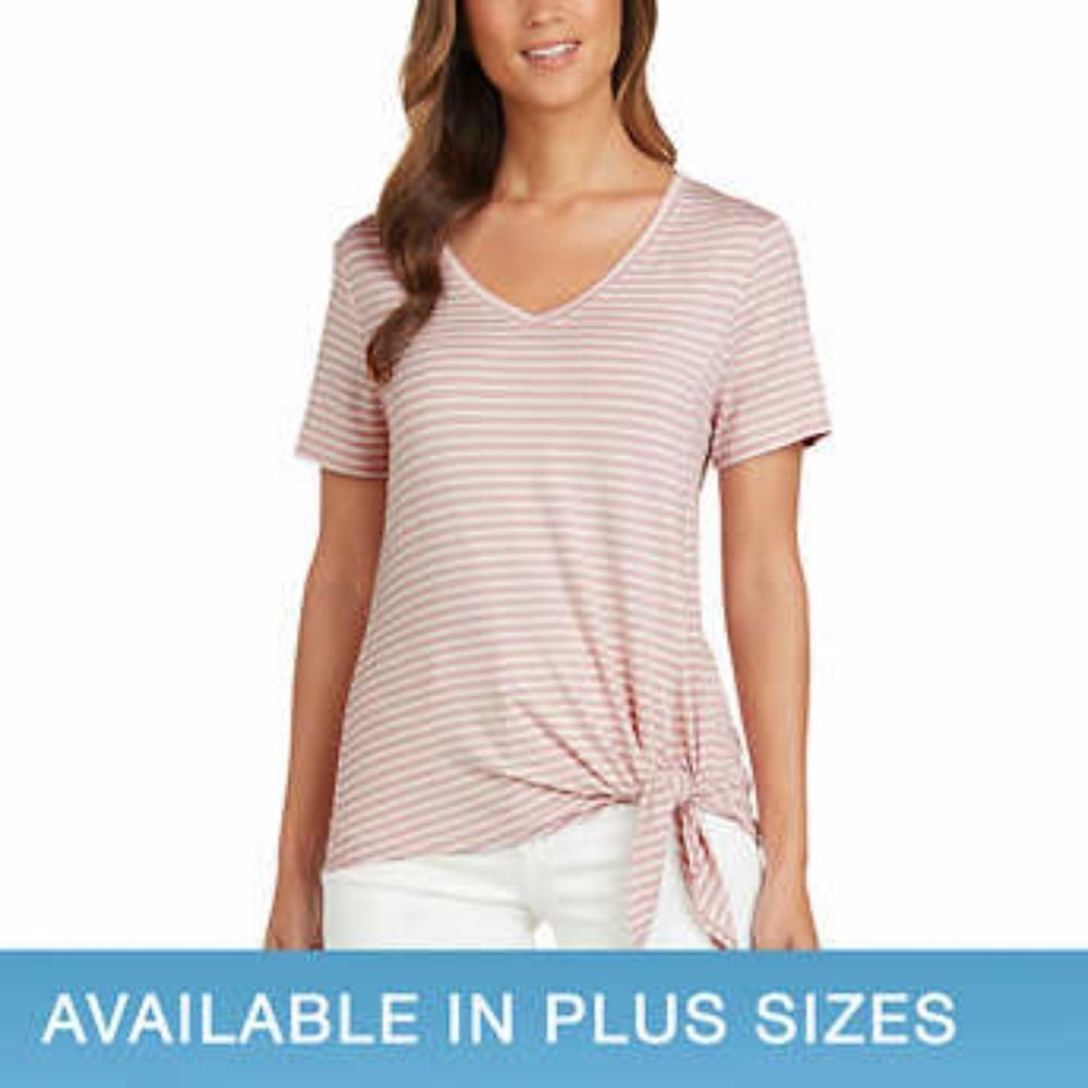 Matty M Ladies' Side Tie Tee